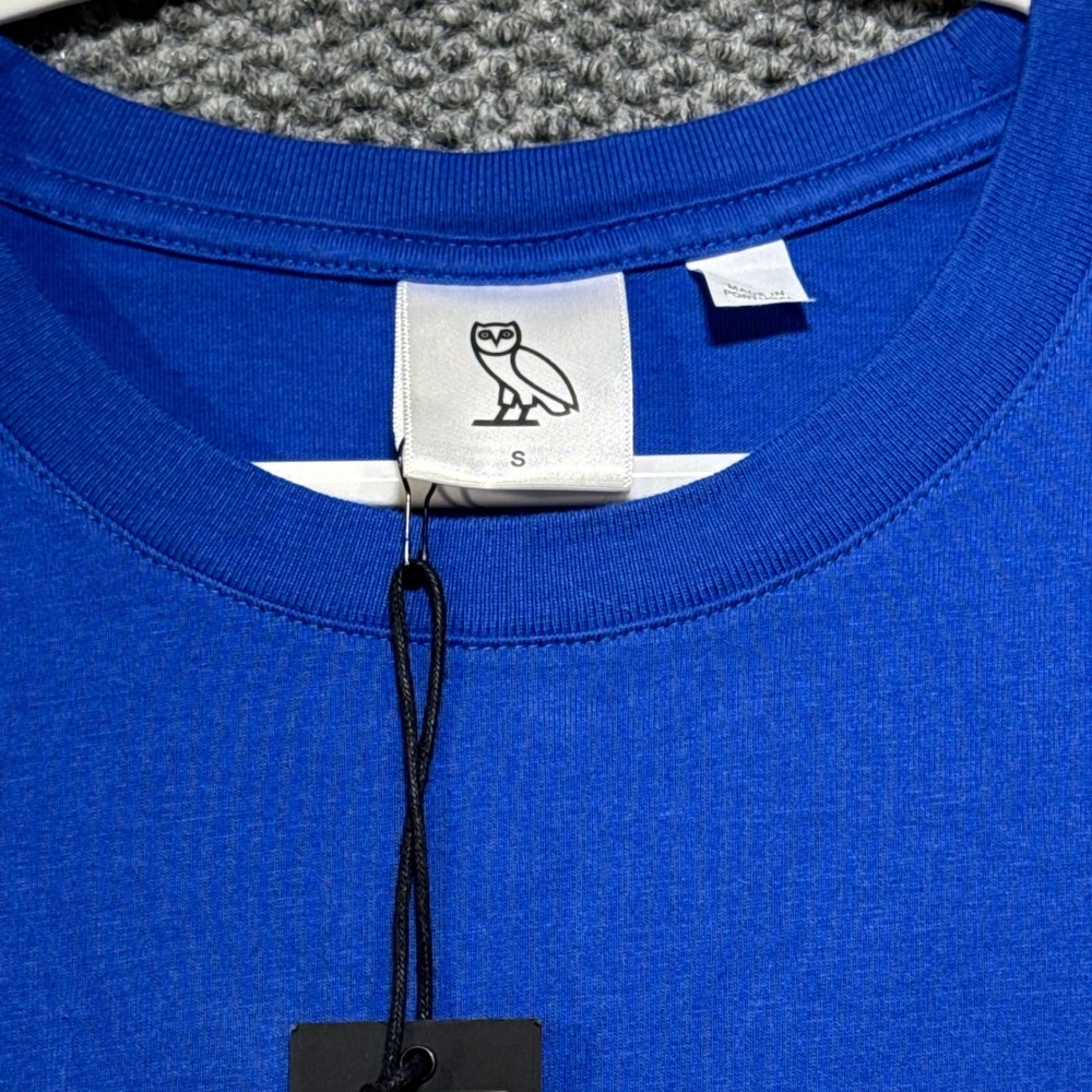 OVO x NHL New York Rangers Long Sleeve T-Shirt Blue Small NWT 4038-005-02 - Picture 2 of 4